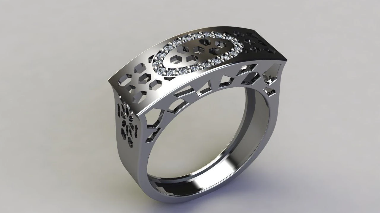 engagement ring 3D Print Model .c4d .max .obj .3ds .fbx .stl .blend 
