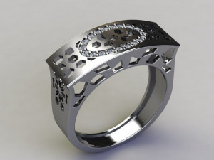 engagement ring 3D Print Model