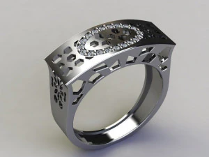 婚約指輪 3Dプリントモデル