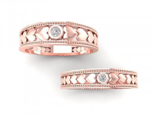 wedding ring 4 models 3D प्रिंट मॉडल