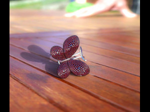moving butterfly ring 3d print model 3D Принт Модель