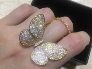 moving butterfly ring 3d print model 3D Print Model