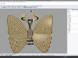 moving butterfly ring 3d print model 3D 打印模型