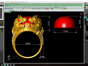 dragon ring 3d print model 3D-Druckmodell