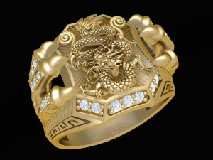 dragon claw ring 3d print model 3D Print Model