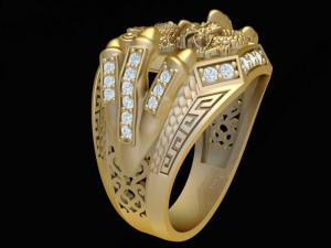 dragon claw ring 3d print model Modello di stampa 3D