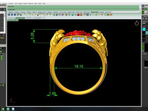 dragon claw ring 3d print model Modello di stampa 3D
