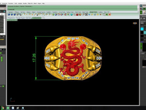 dragon claw ring 3d print model Modello di stampa 3D