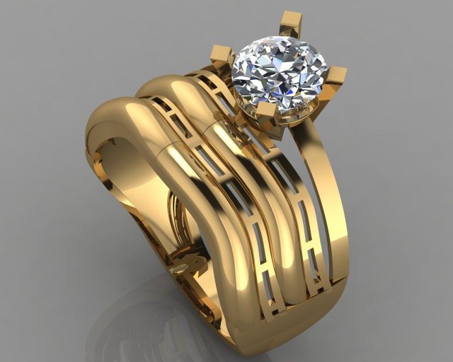 engagement ring diamond Modelo de Impressão 3D .c4d .max .obj .3ds .fbx .stl .blend