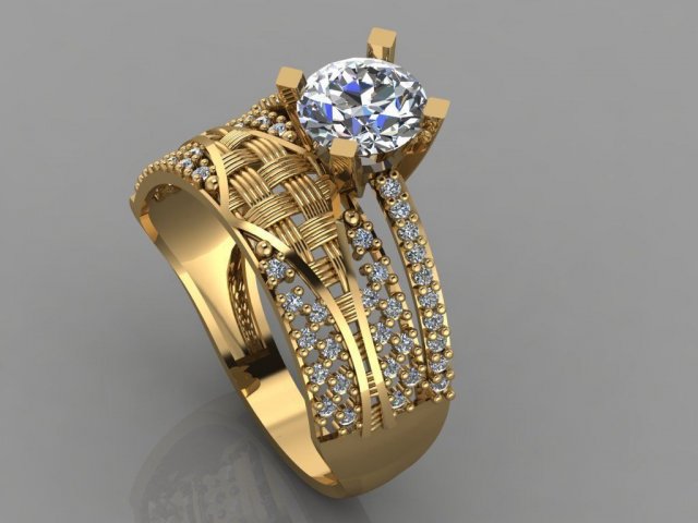 engagement ring diamond Modèles 3D en vedette .c4d .max .obj .3ds .fbx .stl .blend 