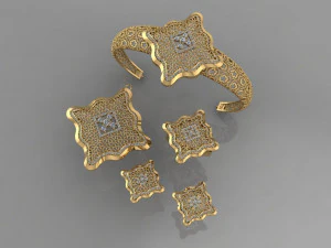 conjunto de diamantes Modelo de Impressão 3D