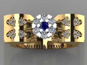 diamond ring 3D Print Model