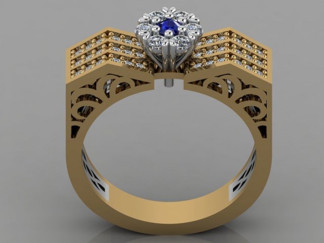 diamond ring Modello di stampa 3D .c4d .max .obj .3ds .fbx .stl .blend 