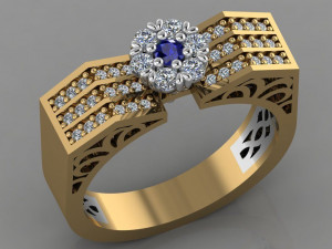 diamond ring Modello di stampa 3D