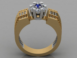 diamond ring Modelo de Impressão 3D
