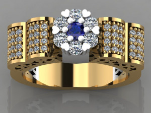 diamond ring 3D प्रिंट मॉडल