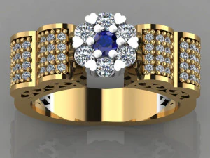 diamond ring 3D Print Model