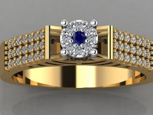 diamond ring 3D-printmodel