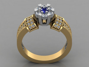 diamond ring 3D प्रिंट मॉडल