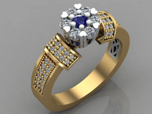 diamond ring 3D Print Model