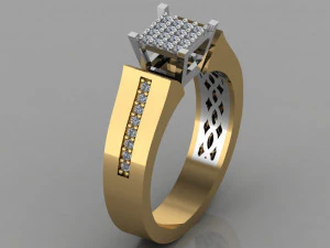 diamond ring 3D Print Model