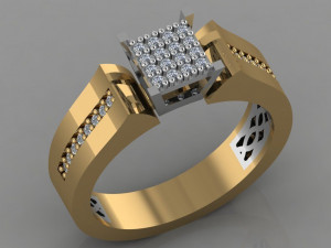 diamond ring 3D-printmodel