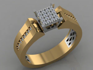 diamond ring 3D Print Model