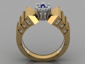 diamond ring 3D Print Model