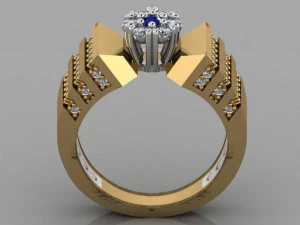 diamond ring 3D Print Model