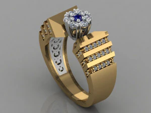 diamond ring 3D Print Model