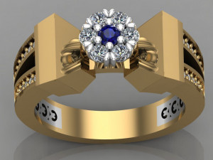 diamond ring 3D-printmodel