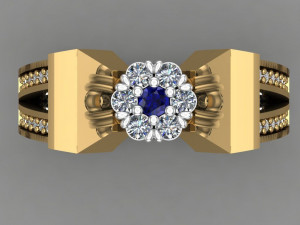 diamond ring 3D-printmodel