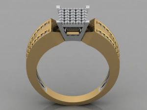 diamond ring 3D Print Model