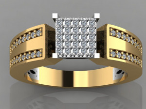 diamond ring 3D-printmodel