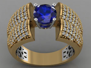 diamond ring 3D Print Model