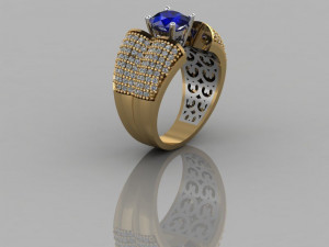 diamond ring Modelo de Impressão 3D