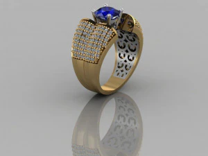 diamond ring 3D Print Model