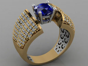 diamond ring 3D Print Model