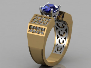 diamond ring 3D-printmodel