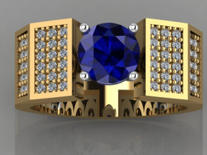 diamond ring 3D 프린트 모델