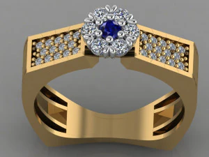 diamond ring 3D Print Model