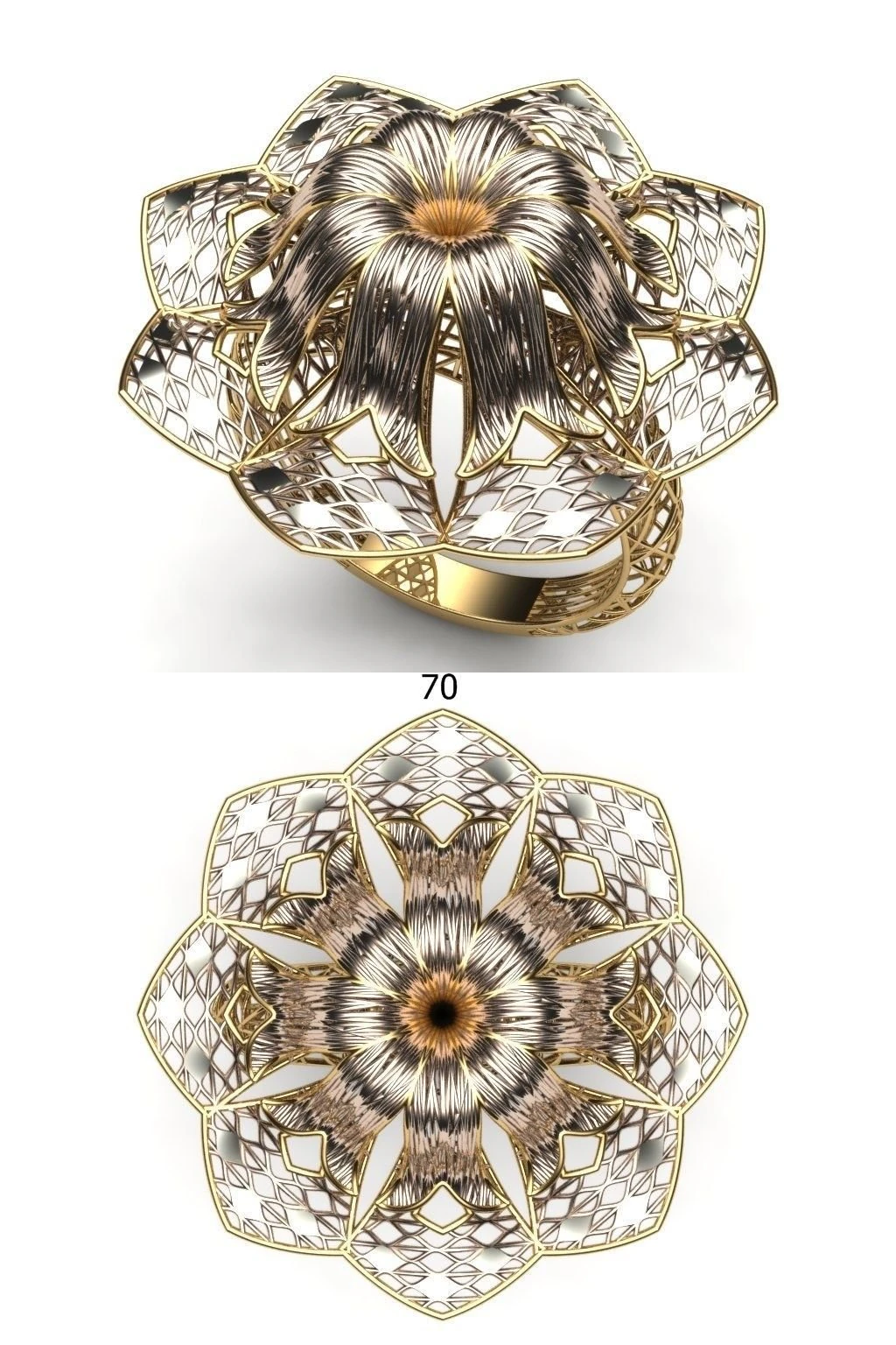 beautiful ultra vision ring 3D Print Model .c4d .max .obj .3ds .fbx .stl .blend 