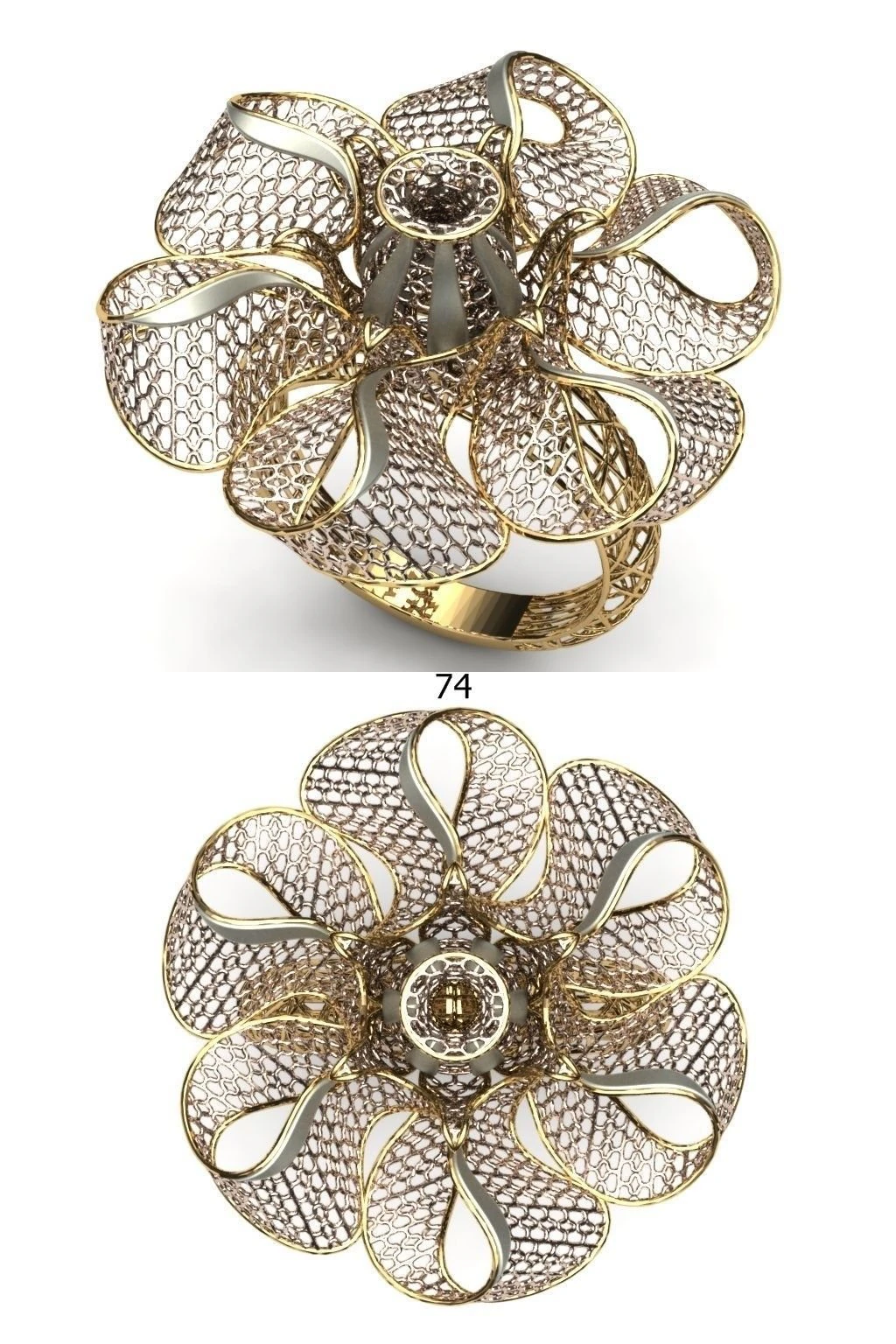 prachtige ring ultravisie 3D printmodel .c4d .max .obj .3ds .fbx .stl .blend 