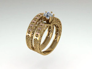 anel twinz ultra vis&atilde;o Modelo de Impressão 3D