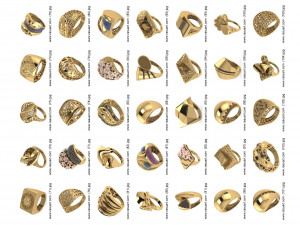 1400 WOMEN RINGS 3DM Modelo 3D