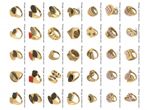 1400 WOMEN RINGS 3DM Modelo 3D