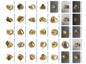 1400 WOMEN RINGS 3DM Modelo 3D