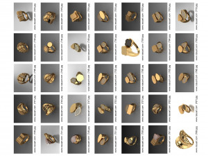 1400 WOMEN RINGS 3DM Modelo 3D