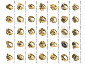 1400 WOMEN RINGS 3DM Modelo 3D