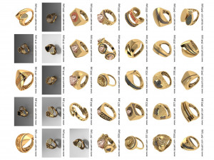 1400 WOMEN RINGS 3DM Modelo 3D